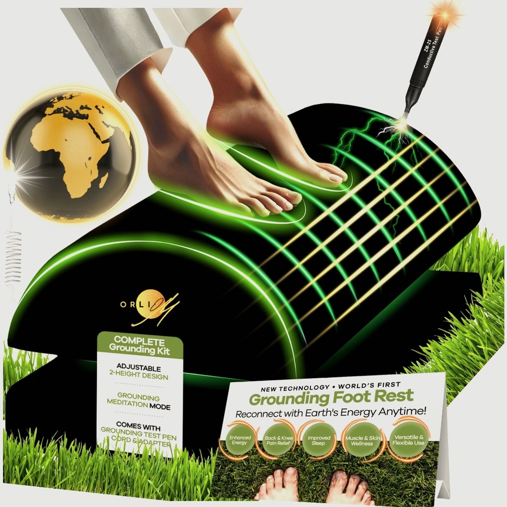 Orliom Grounding Foot Rest for Under Desk at Work,Foot Stool for Office Gaming